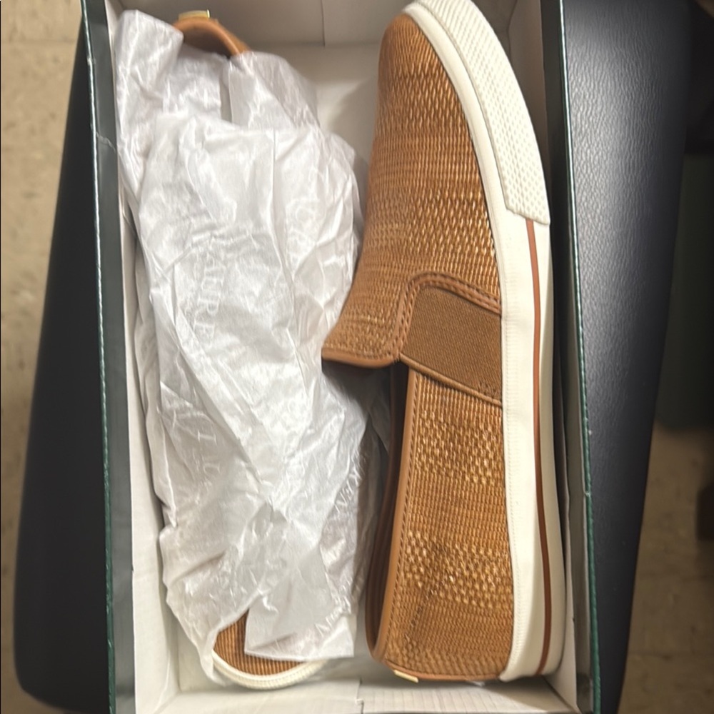 Ralph Lauren Brown Woven Loafers